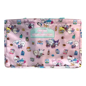 치이카와 산리오 캐릭터즈 레지 바스켓 백 핑크