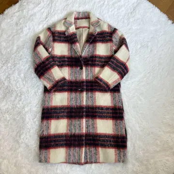 Avan Lily(아반 릴리) 기모 체크 체스터 코트