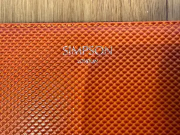 미사용 SIMPSON London 오렌지 장지갑