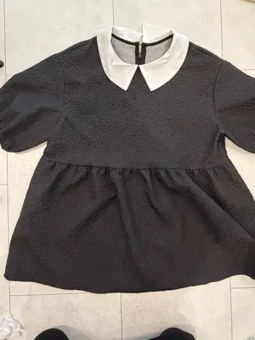 카라 자카드 블라우스 라지엠