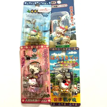 지역 한정 키티 지퍼 액세서리 미개봉 4개 세트