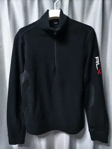 RLX 골프 하프 지퍼 플리스 자켓 블랙