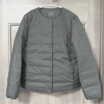 무인양품 경량 다운 포켓터블 노카라 자켓 M