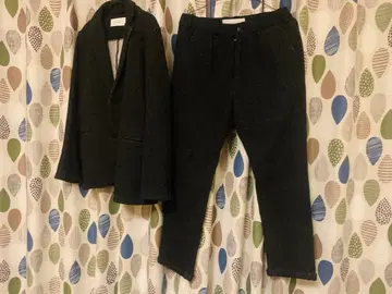 CURRY 다크 그레이 자켓과 팬츠 세트 사이즈 1