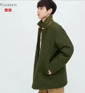 유니클로 x jwanderson 패디드 하프 코트 L