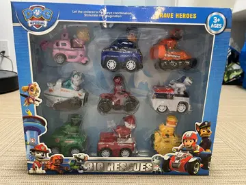 퍼피 구조대 캐릭터 차량 세트 9대 베이직 완구