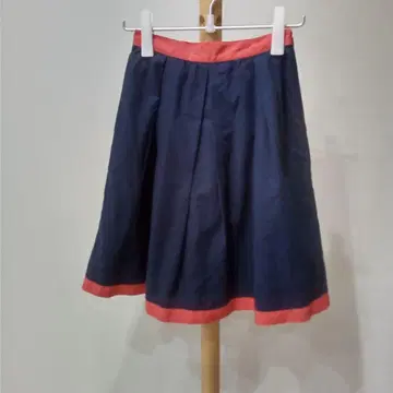 로라 애슐리 [ S ] 미디 스커트 새상품급 바이컬러 여성용