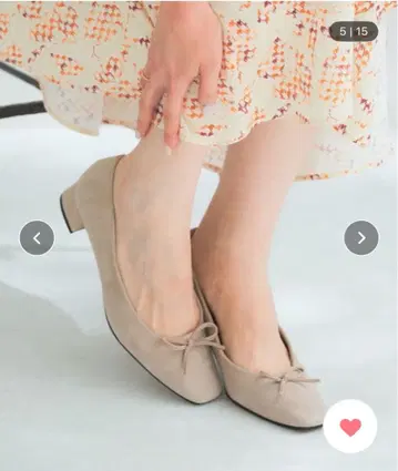 시프 스웨이드 발레 슈즈 URBAN RESEARCH ROSSO