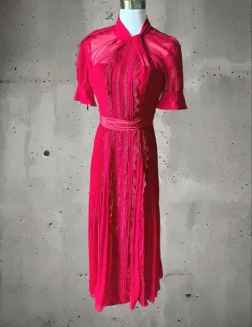 self-portrait 빨간색 원피스 UK 4 / US 0