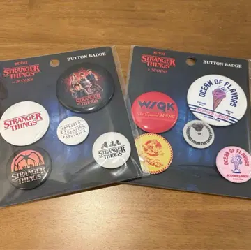 [미개봉 새상품] 기묘한 이야기 3coins 캔뱃지 세트 묶음 판매