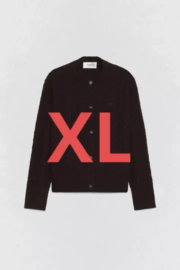 새상품 SOSHIOTSUKI x ZARA 울 케이블 가디건 XL