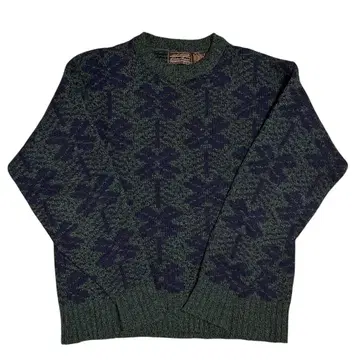 Eddie Bauer 꽃무늬 크루넥 스웨터