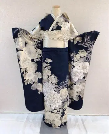 후리소데 성인식 풀세트 루나노아 네이비 컬러