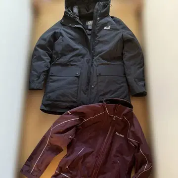 Marmot 버건디 아우터 XS/TP 2세트