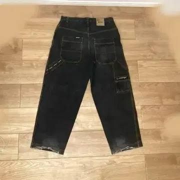 SOHK 블랙 데님 36인치 90s 페인터 팬츠