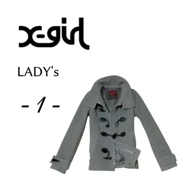 여성용 S 사이즈 X-girl 엑스걸 숏코트 gray색