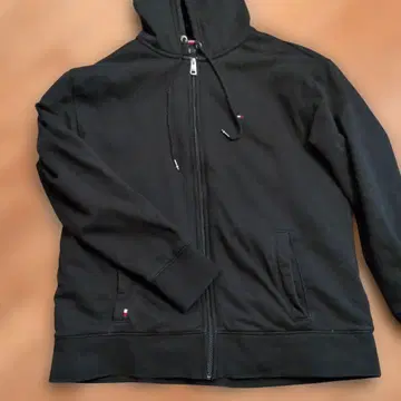 타미힐피거 블랙 풀 집업 후드티