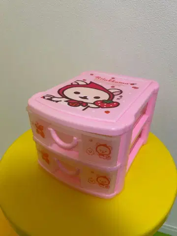 레트로 코리락쿠마 소품함 케이스 수납 스트로베리 딸기 서랍