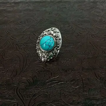 빈티지 터콰이즈 실버 반지 12호