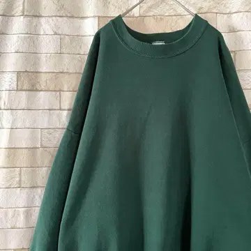 JERZEES USA 맨투맨 무지 속기모 그린 3XL