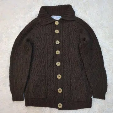 인버아란 쉽스 가디건 얇은 소재 브라운