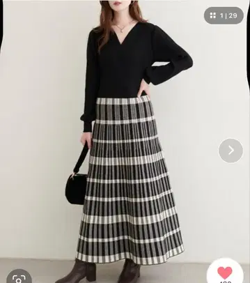 내추럴 꾸뛰르 니트 원피스