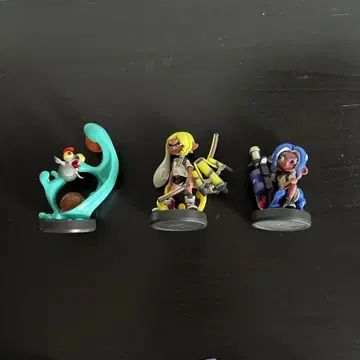 스플래툰 amiibo 피규어 3체 세트