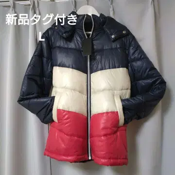 [ 택 포함 새상품 CavariA ] 트리코롤 패딩 자켓 다운 자켓