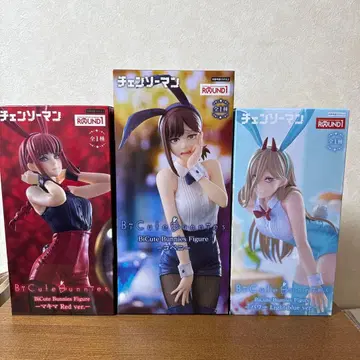 라운드원 한정판 체인소 맨 피규어 세트