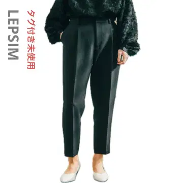 이번 시즌 미사용 렙심 W 크로스 테이퍼드 팬츠 M 블랙 입학식 졸업식