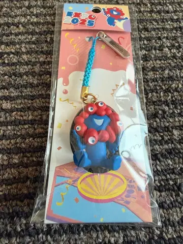 만박 EXPO 미야쿠미야쿠 키링 입체 부품 앉은 네츠키 스트랩 파랑