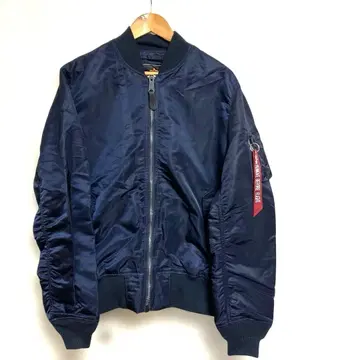 알파 MA-1 플라이트 자켓 네이비 XL 사이즈 충전솜 없음 타입