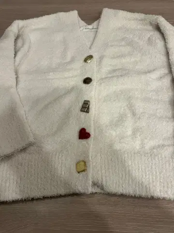 SNIDEL HOME 화이트 발렌타인 가디건 FREE 새상품