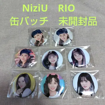 NiziU RIO 캔 배지 미개봉품