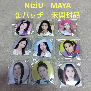 NiziU MAYA 캔 배지 미개봉품