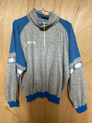 Diadora 하프 지퍼 맨투맨 빈티지