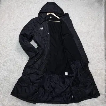 뉴발란스 벤치 코트 3XL 충전솜 다운 맥시 길이 블랙