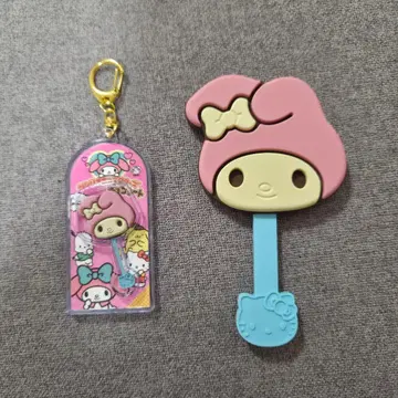 마이멜로디 산리오 캐릭터즈 초콜릿 핸드 거울 키링
