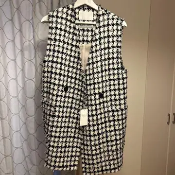 Ballsey 2024 신상 LINTON 트위드 베스트 Anemone