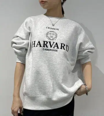 GOOD ROCK SPEED HARVARD 로고 맨투맨