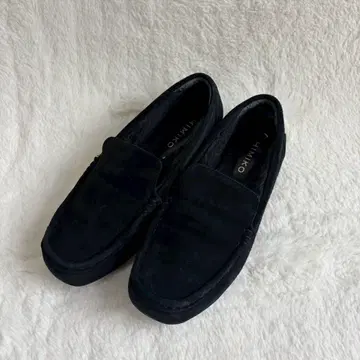 HIMIKO 모카신 스웨이드 블랙