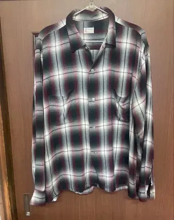 60s 타운크라프트 옴브레 체크 셔츠 빈티지