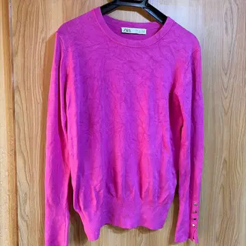 ZARA 핑크 긴팔 스웨터 L 사이즈