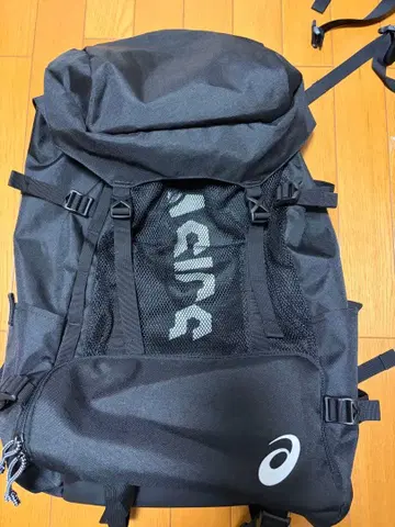 ASICS 롤탑 백팩 블랙