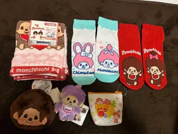 몽치치 시마무라 아베일 양말 타월 삭스 손수건 파우치