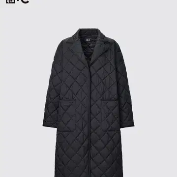 유니클로 퍼프 테크 오버사이즈 코트