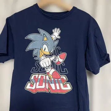 소닉 세가 게임 캐릭터 US 구제 의류 T셔츠