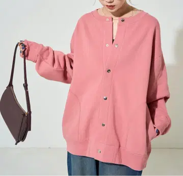 프릭스스토어 헤비웨이트 맨투맨 스냅 가디건