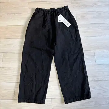 레어 새상품급 mittan PT-70 와이드 팬츠 린넨 블랙