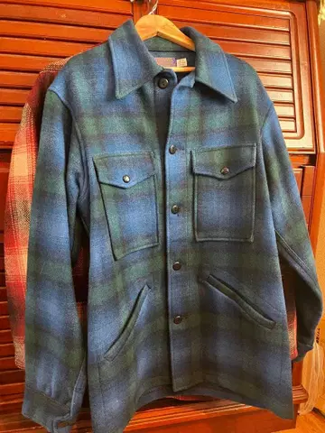 새상품급 Pendleton 울 자켓 체크 70s 빈티지